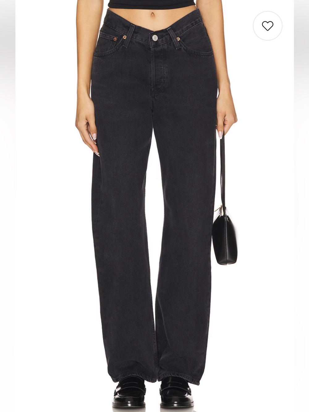 AGOLDE V-waist Kelly Jeans in Decibel